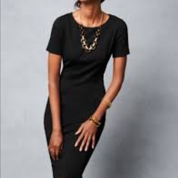 Talbots Dresses & Skirts - Talbots Black Sheath Short Sleeve Dress